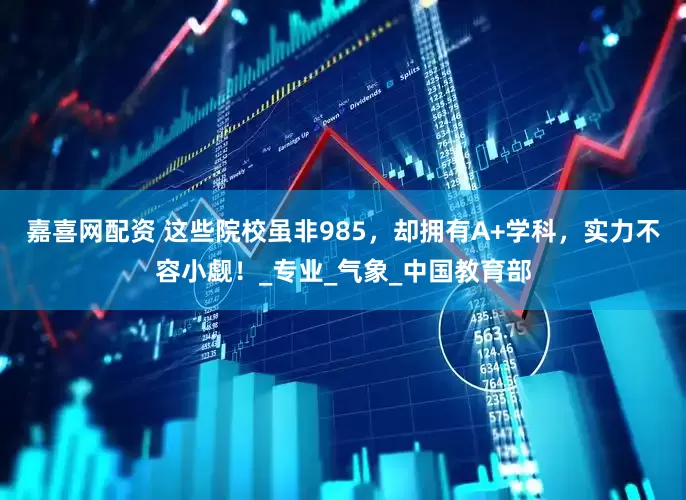 嘉喜网配资 这些院校虽非985，却拥有A+学科，实力不容小觑！_专业_气象_中国教育部